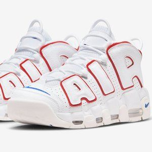 Nike Air More Uptempo '96 White/University Red/Sail DX2662-100 Men's Sizes